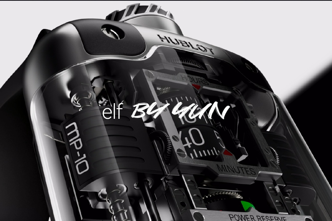 Elf by Guin, an intricate mechanical watch render